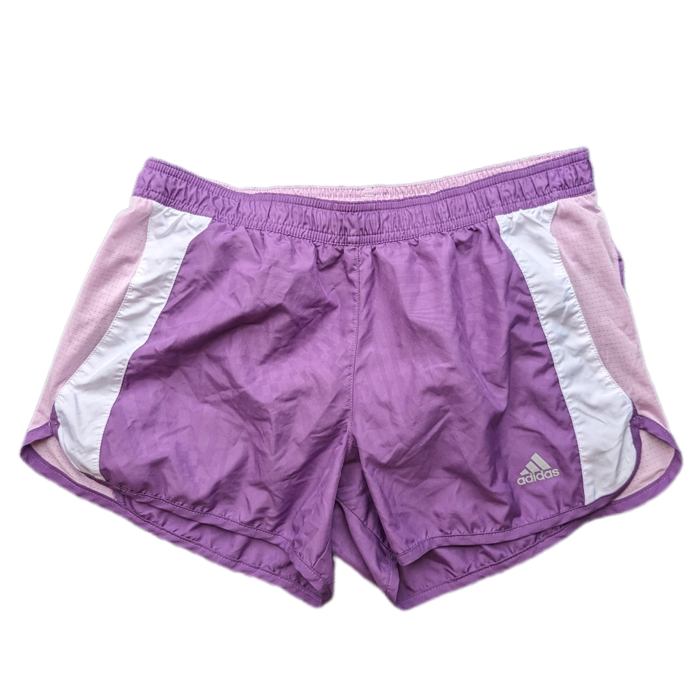 Adidas Performance Pace Print 3-inch lined purple Running Shorts Women's Medium